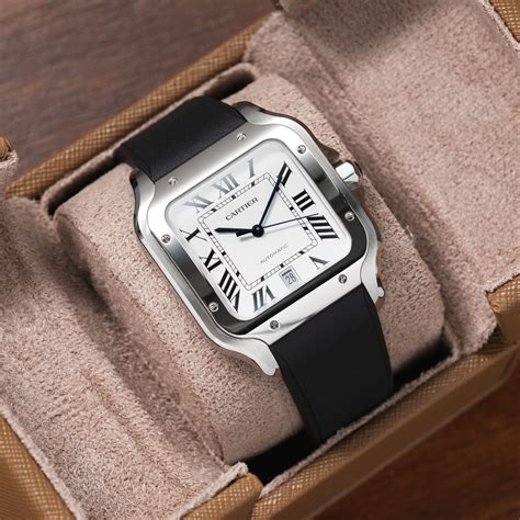 cartier watch with rubber strap|cartier replacement straps.